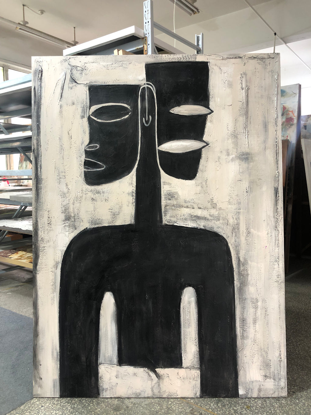 Surrealist Figure - Hand-painted oil painting