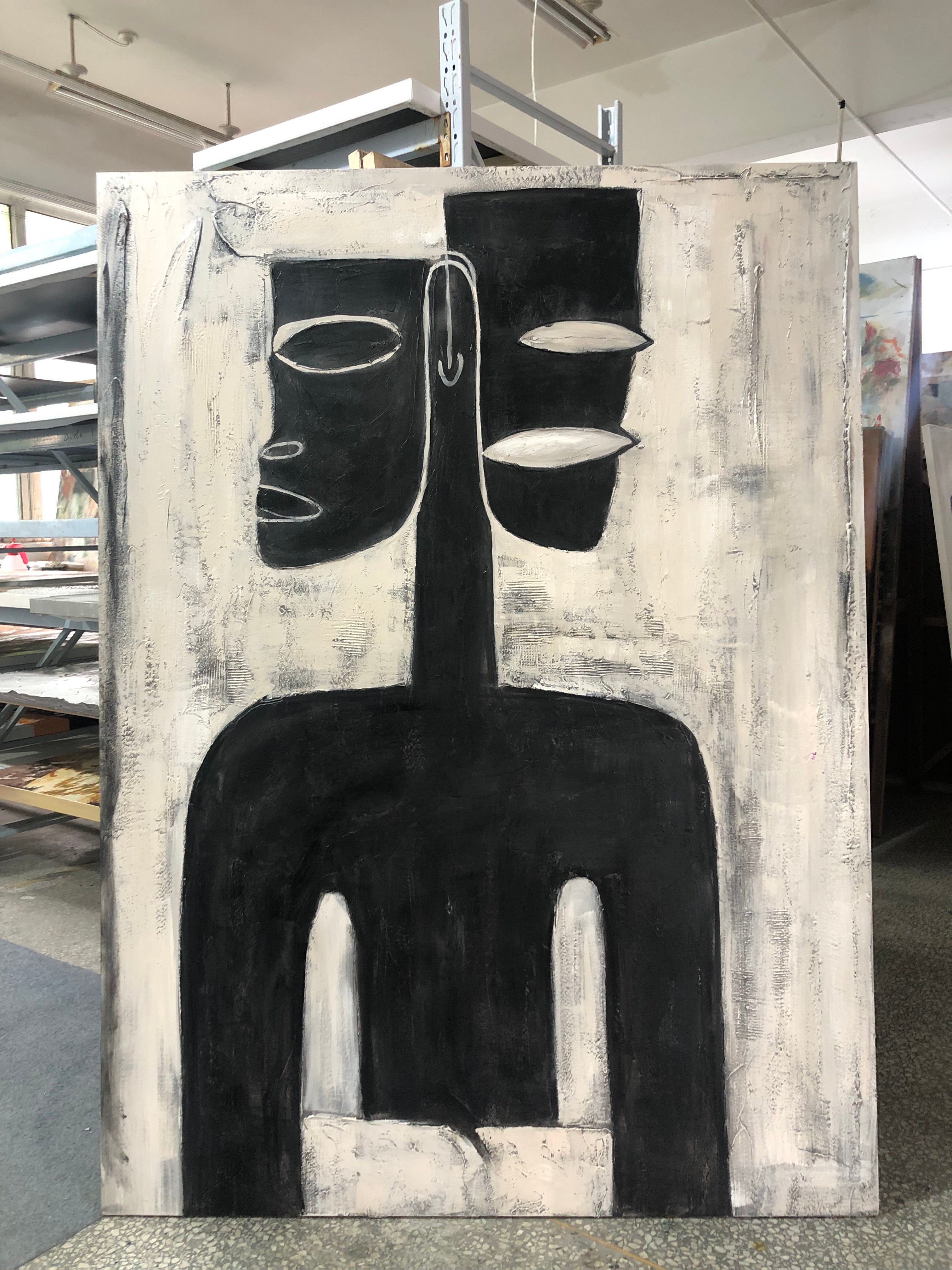 Surrealist Figure - Hand-painted oil painting