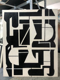 Geometric Maze - Hand-Painted Oil Painting