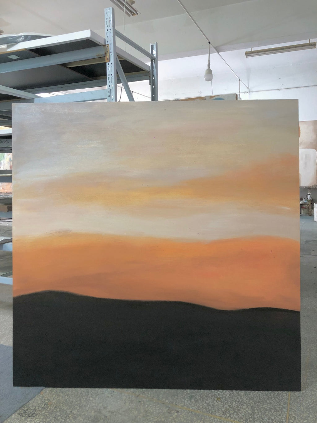 Twilight Horizon - Hand-Painted Oil Painting