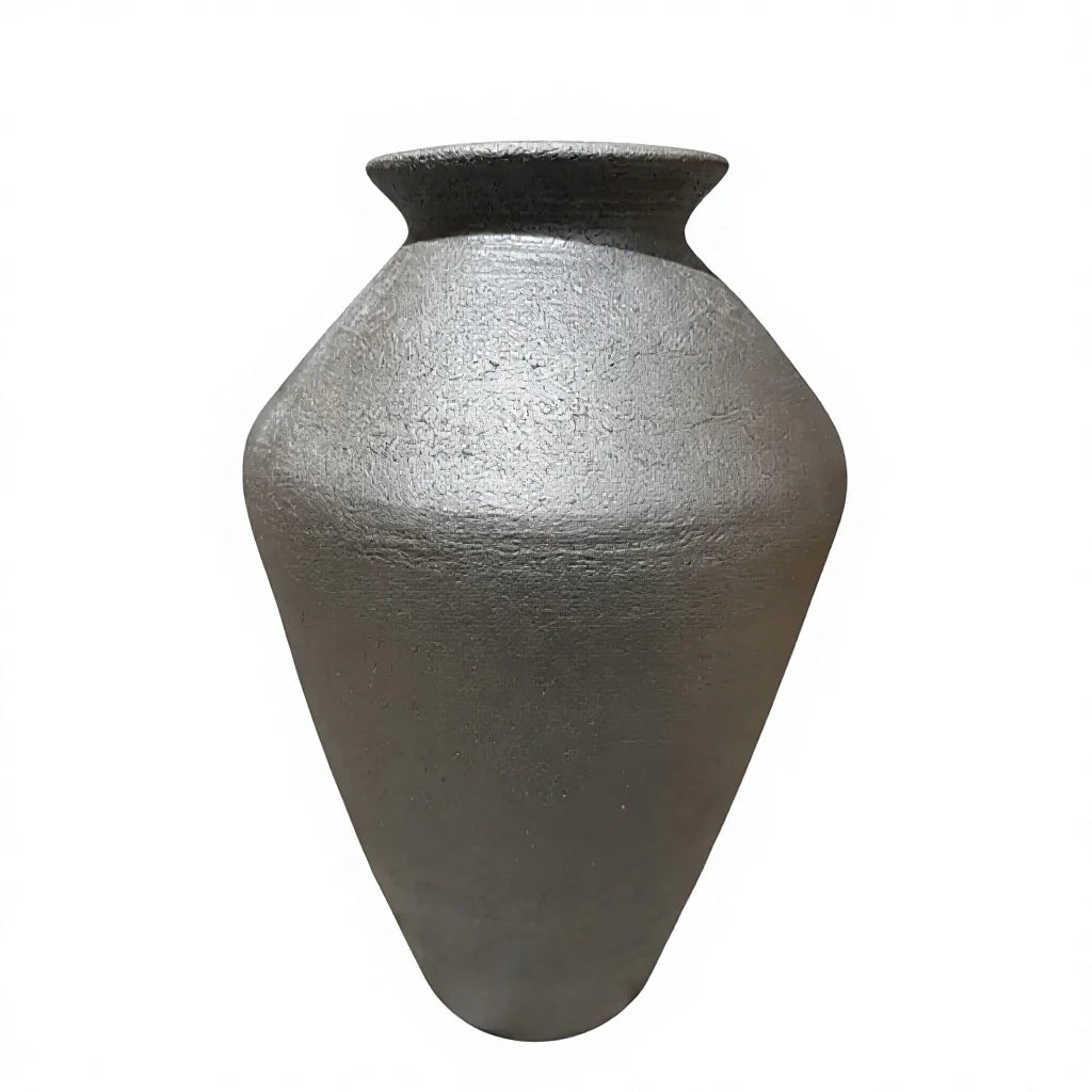 Vintage Style Ceramic Temple Jar White Background