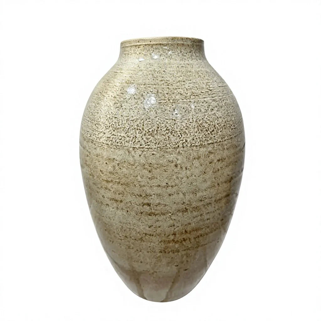 Majestic Blue and White Lotus Porcelain Ginger Jar White Background
