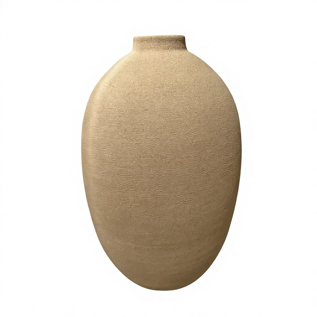 Elegant Handcrafted Ceramic Ginger Jar White Background
