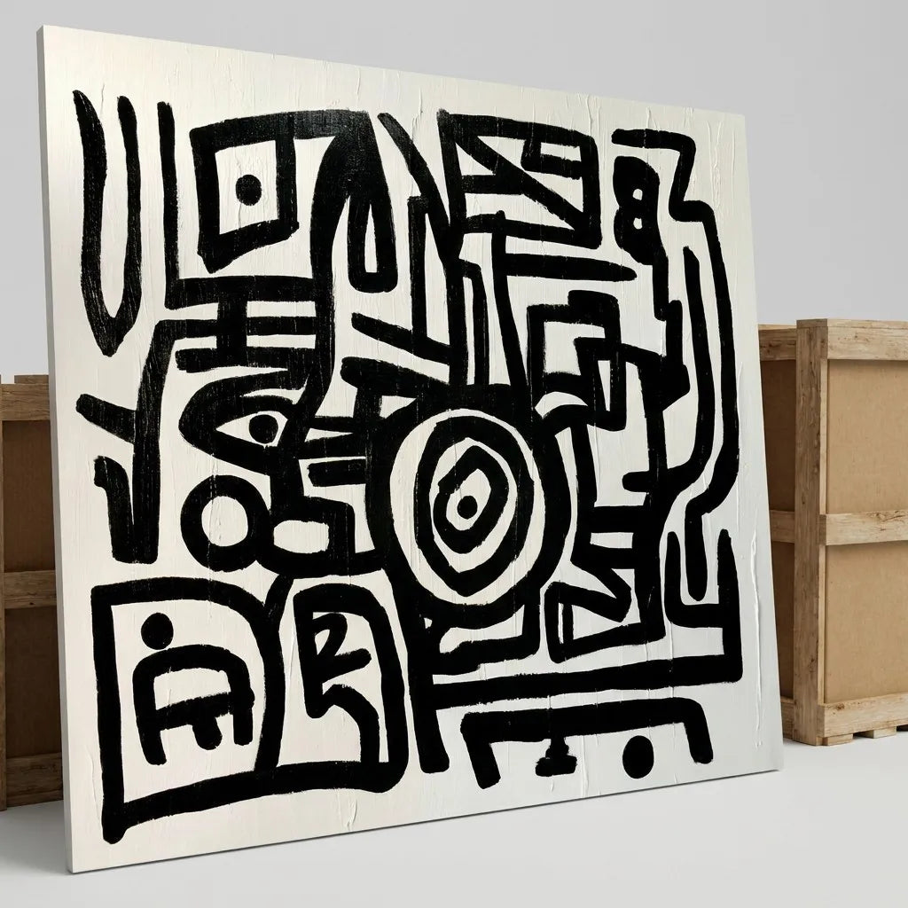 Minimalist Maze Abstract - Custom Protective Packaging