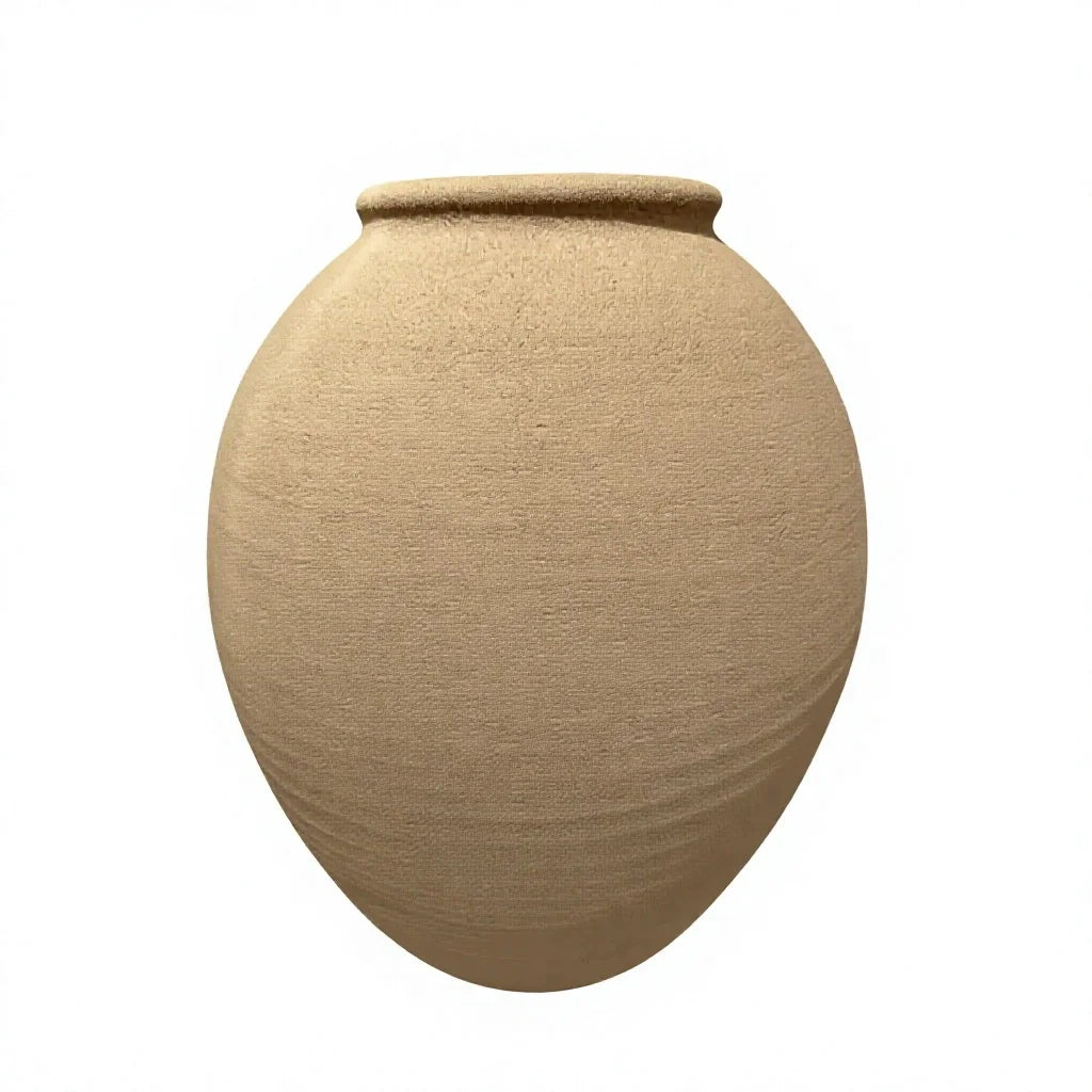 Hand-Painted Blue and White Ceramic Ginger Jar White Background